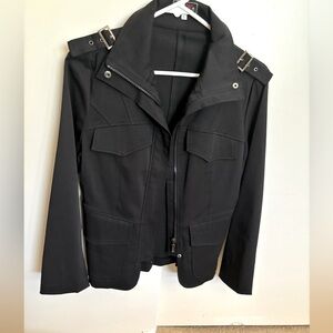 Vintage Military Style Black Jacket